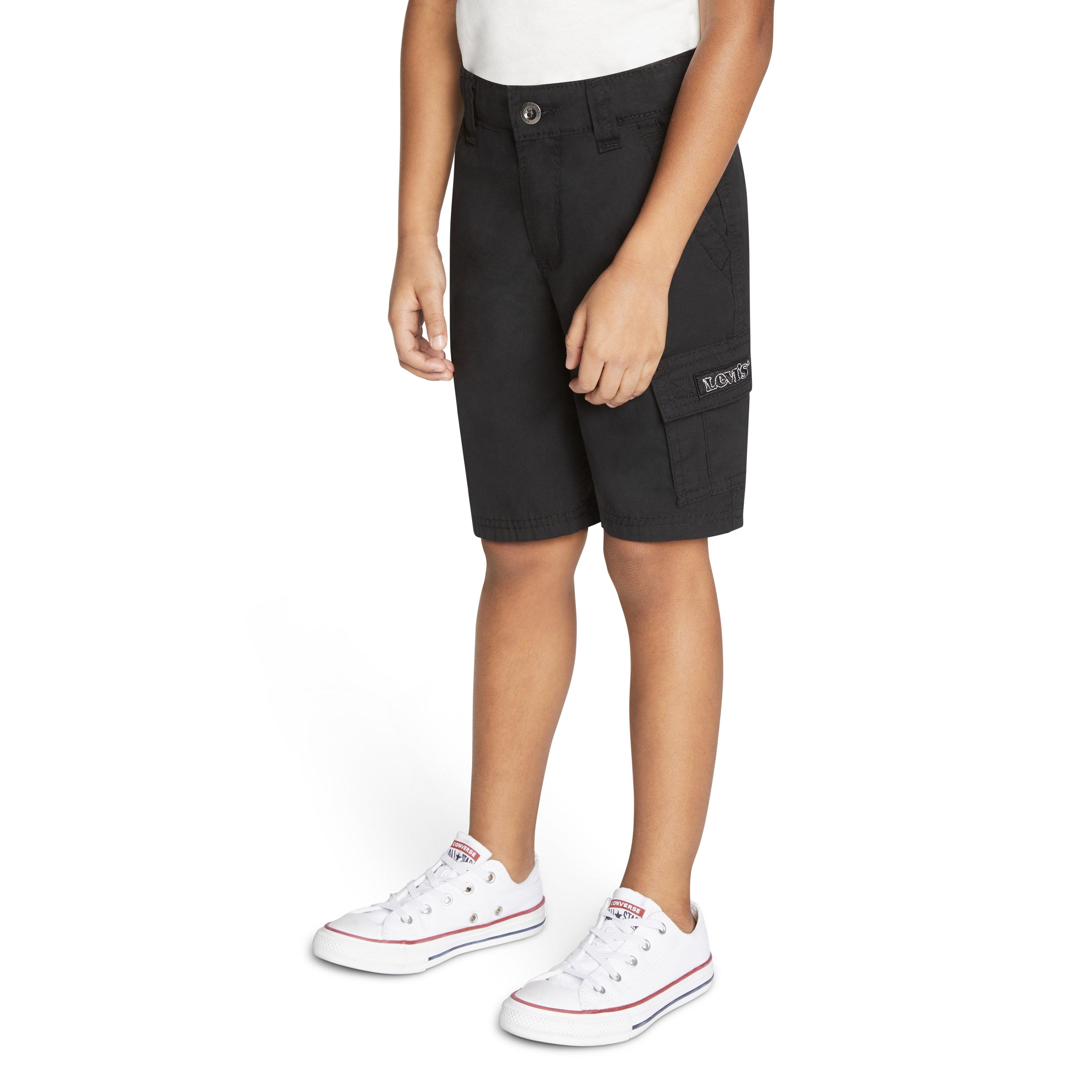Levi's Red Tab Relaxed Little Boys' Black Cargo Shorts - BLACK